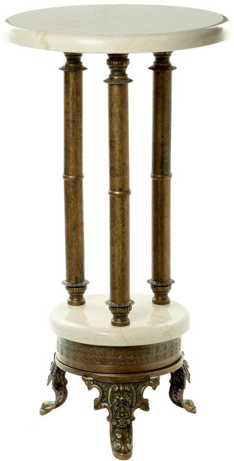 Столик латунь (мрамор) 130376М