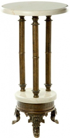 Столик латунь (мрамор) 130376М