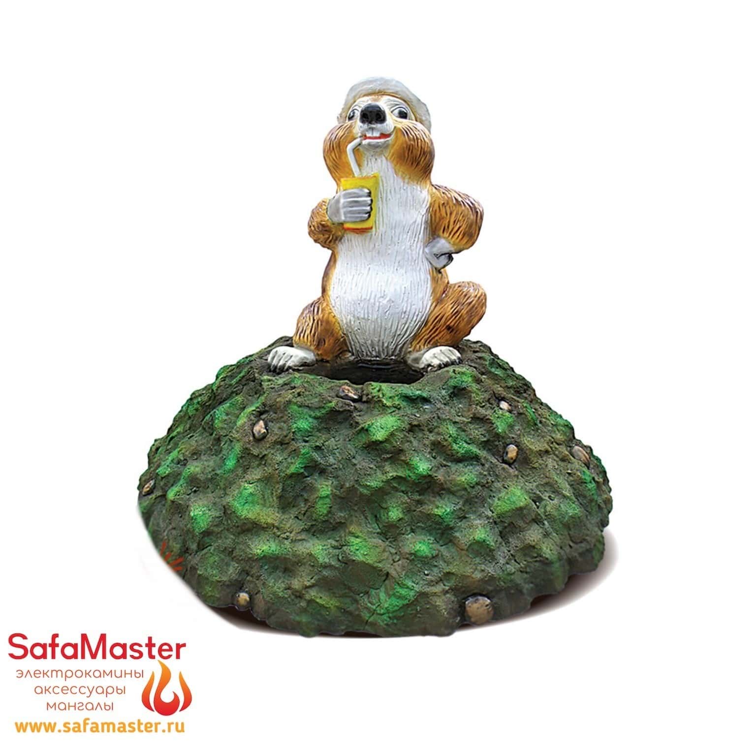 Декоративная крышка на люк для колодцев и септиков Хомяк на отдыхе 007082