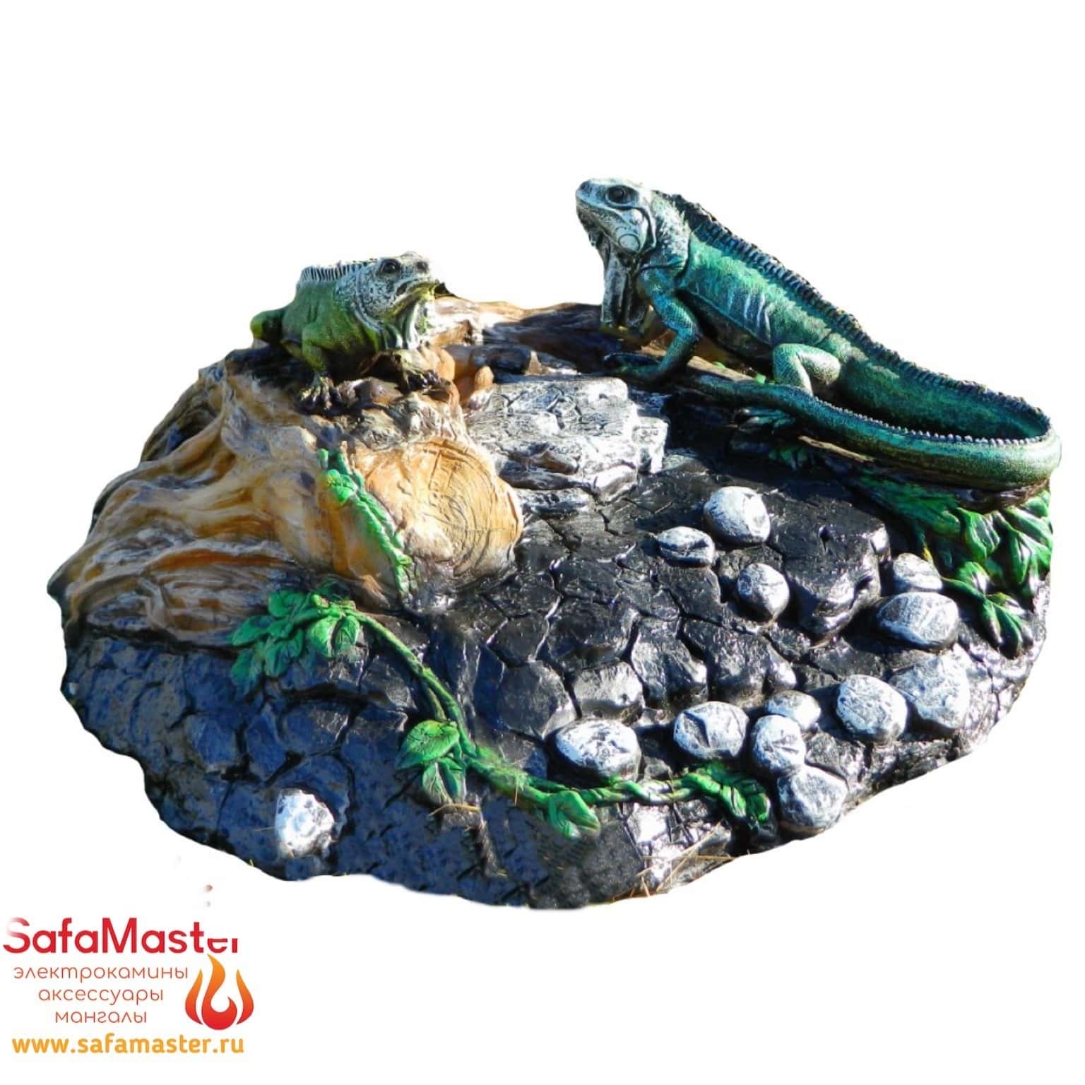 Крышка люка Игуана на бревне 007422