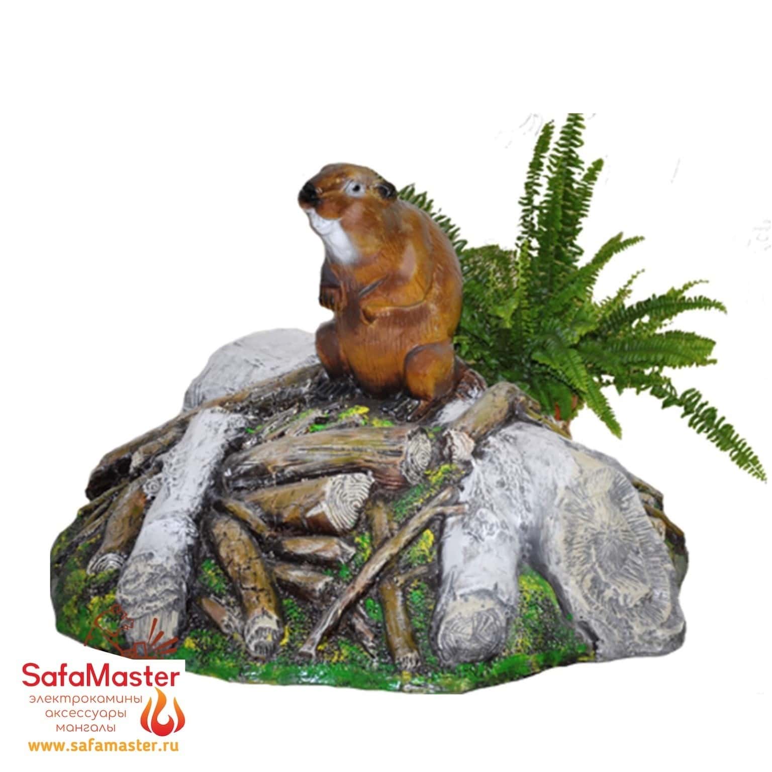 Крышка люка Бобер на запруде мал. 007544