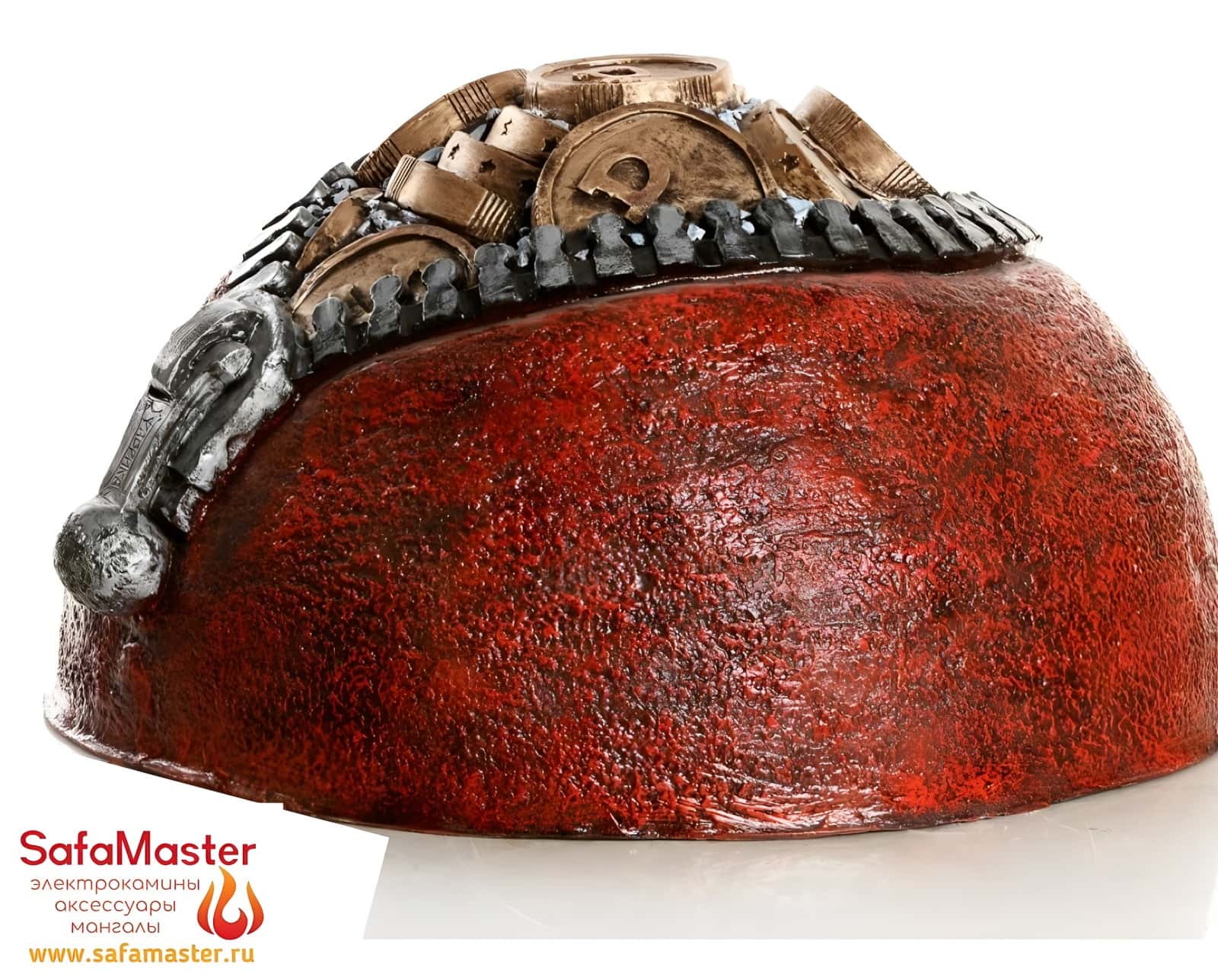 Декоративная крышка люка, септика, канализационного колодца Денежный камень, стеклопластик 008100