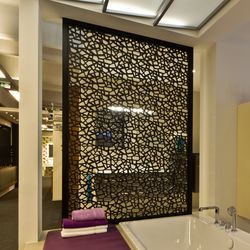 Перегородка для зонирования пространства(комнаты) из металла с лазерной резкой L0196