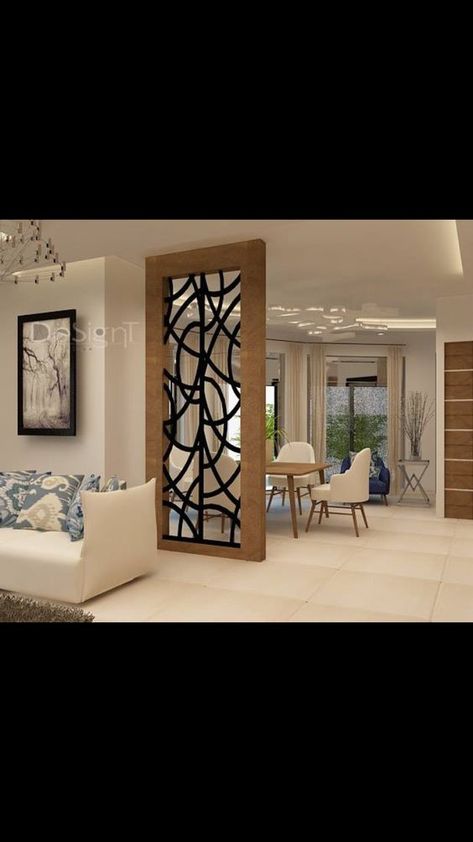 Перегородка для зонирования комнаты лофт/полуклассика из металла и дуба L0209