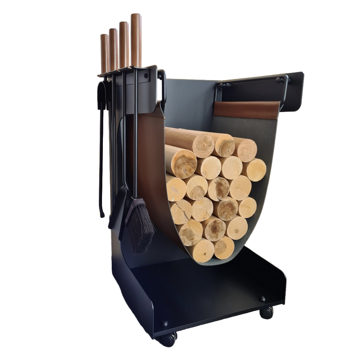 Дровница для камина с набором для камина из металла Comex 50.499 лофт, Италия