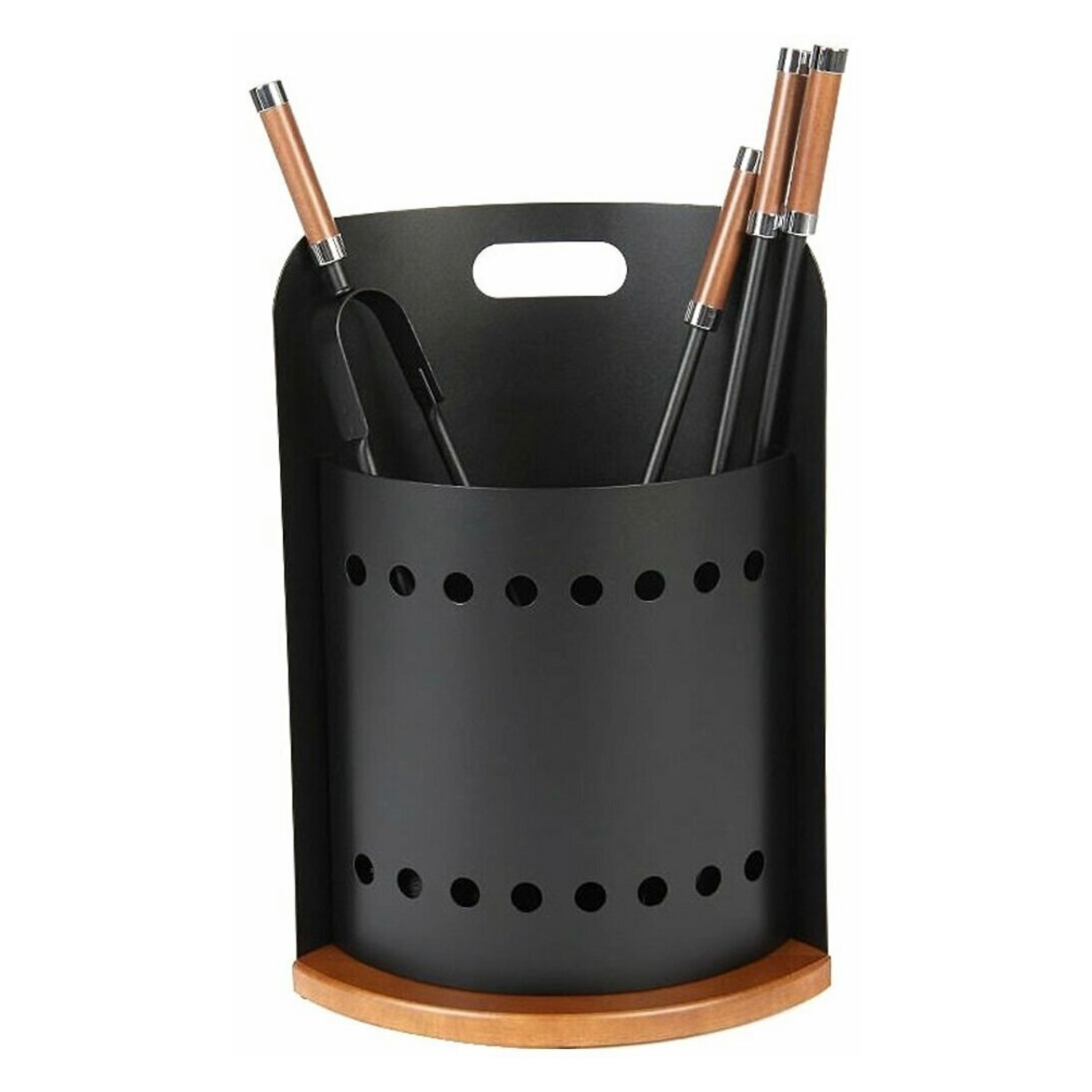 Каминный набор из 4 аксессуаров, черный 50.530L, Италия