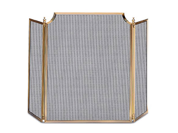 Защитный экран для камина с золотой рамкой 10.225M, Италия латунь