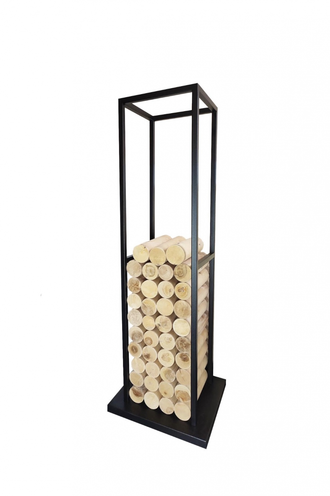 Дровница для камина / стеллаж для дров из металла SafaMaster D770BK 120 см