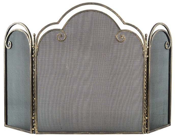 Экран для камина декоративный защитный 6050 ковка