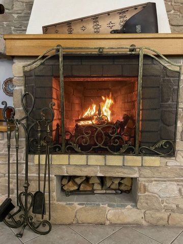 Набор для камина кованый из 4 предметов 