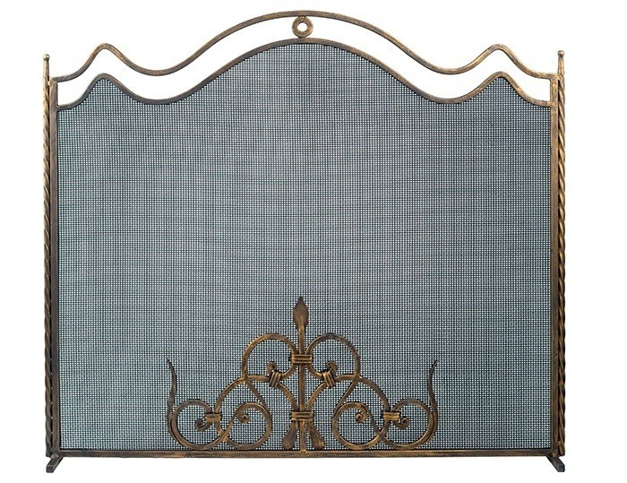 Экран декоративный защитный для камина кованый SafaMaster 6376