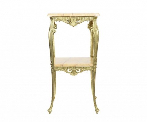 Столик мрамор латунь 801