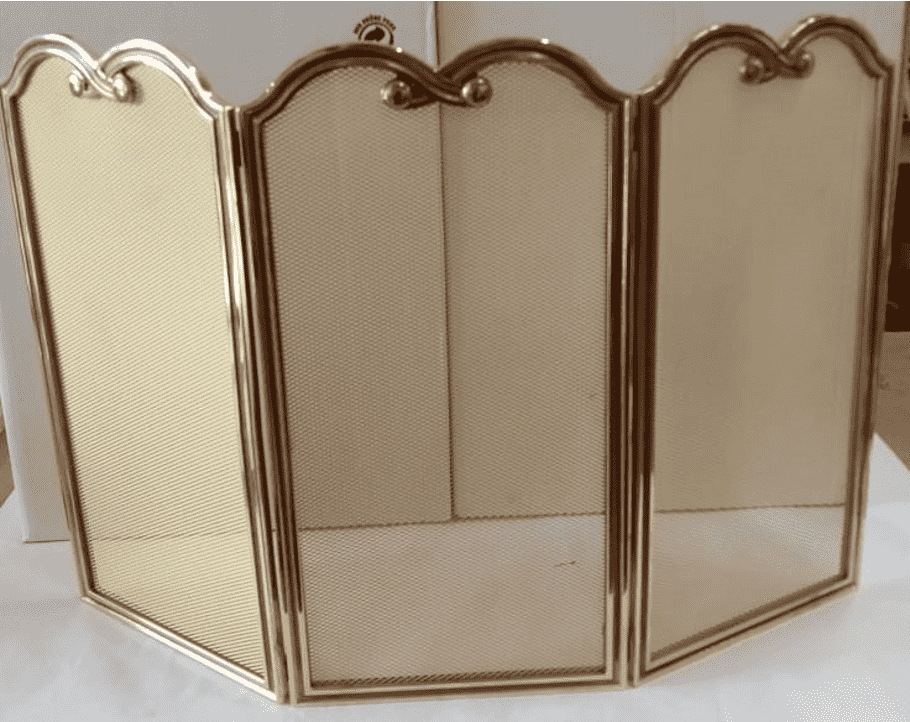 Защитный экран для камина на 3 секции 1.081, Италия, латунь