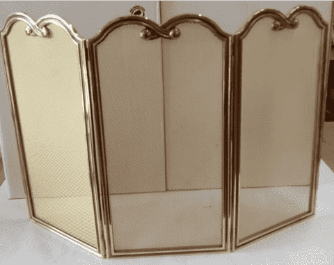 Защитный экран для камина на 3 секции 1.081, Италия, латунь