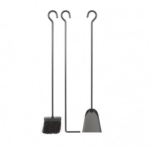 Набор для камина Е10009ВК (70х13, 3 предмета, черный) 