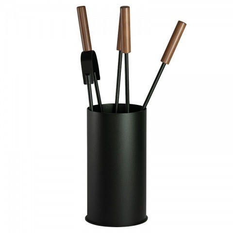 Каминный набор черный, 4 предмета 50.615 L, Италия