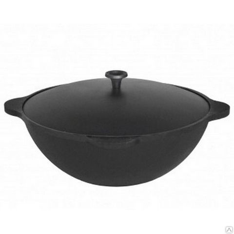 Казан чугунный с крышкой 12л.