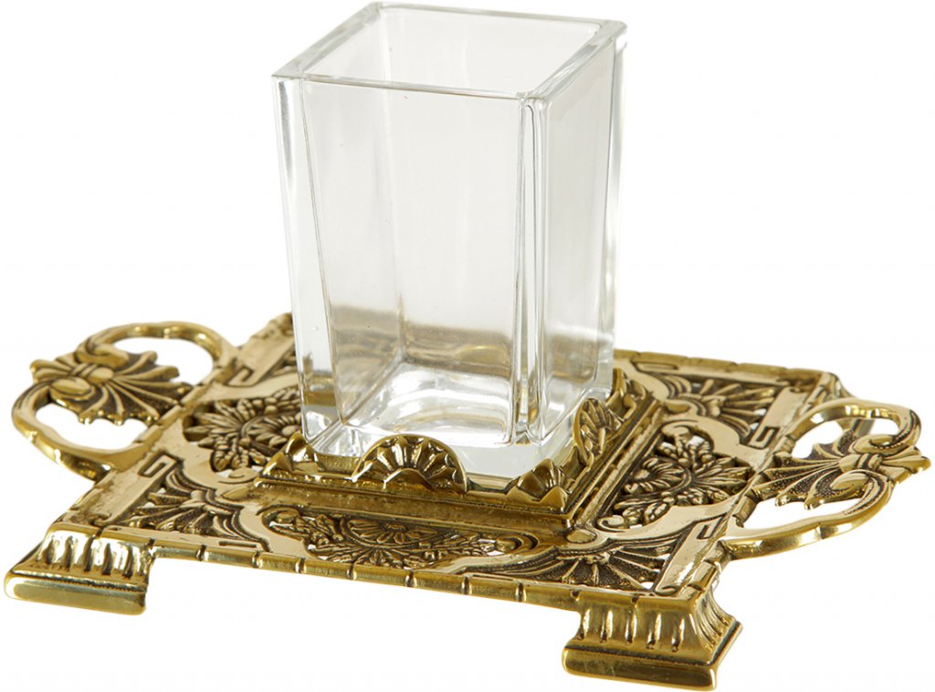 Стакан для зуб.щеток на подставке 01848