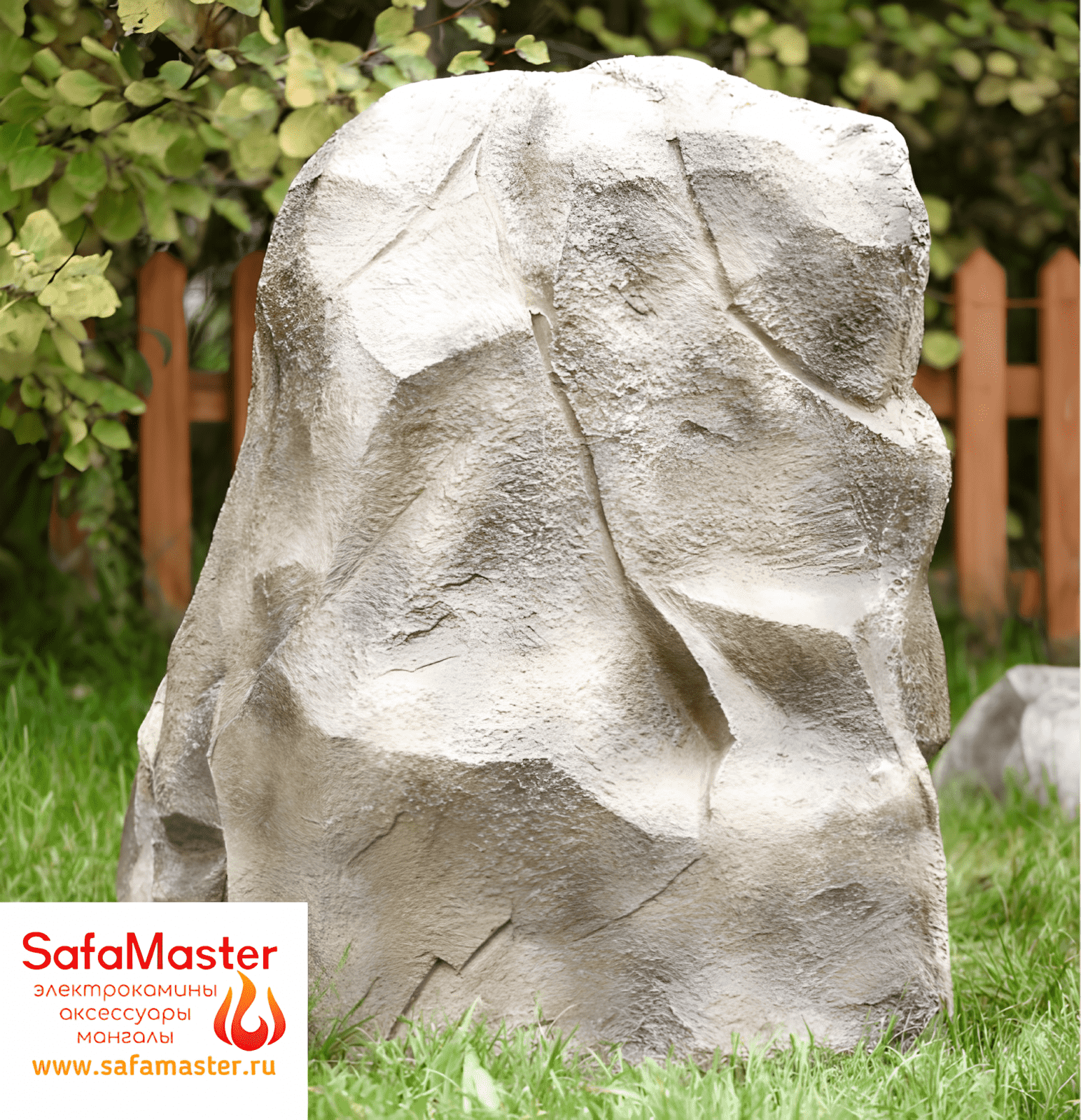 Декоративная крышка на люк, для септика и колодца Камень, стеклопластик 007692