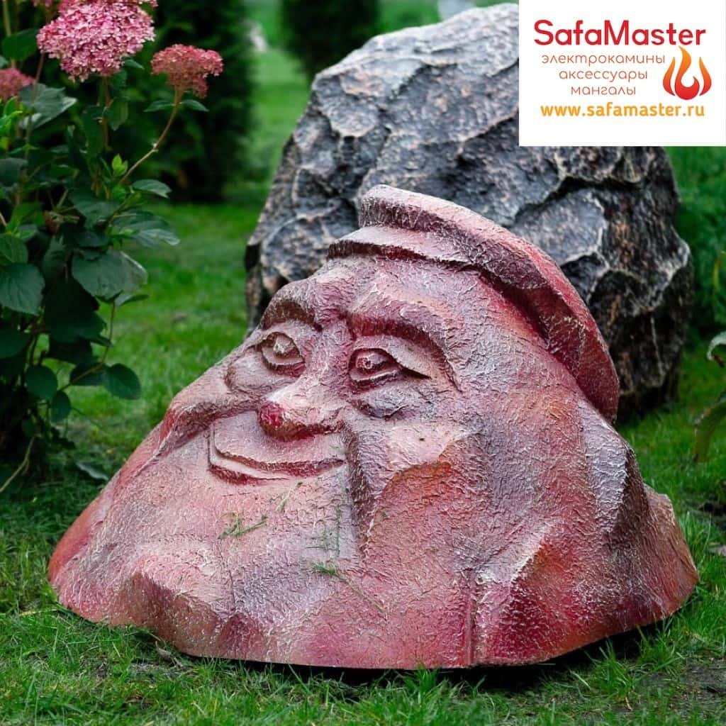 Декоративная крышка на люк, для септика и колодца, Камень в кепке 007445