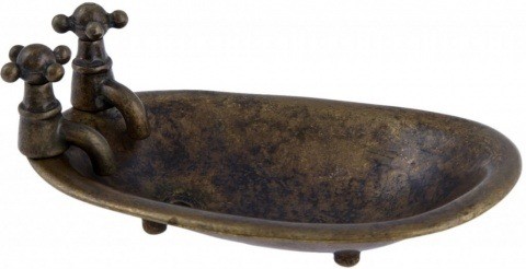 Аксессуар для ванной "Мыльница" 130350, античная латунь