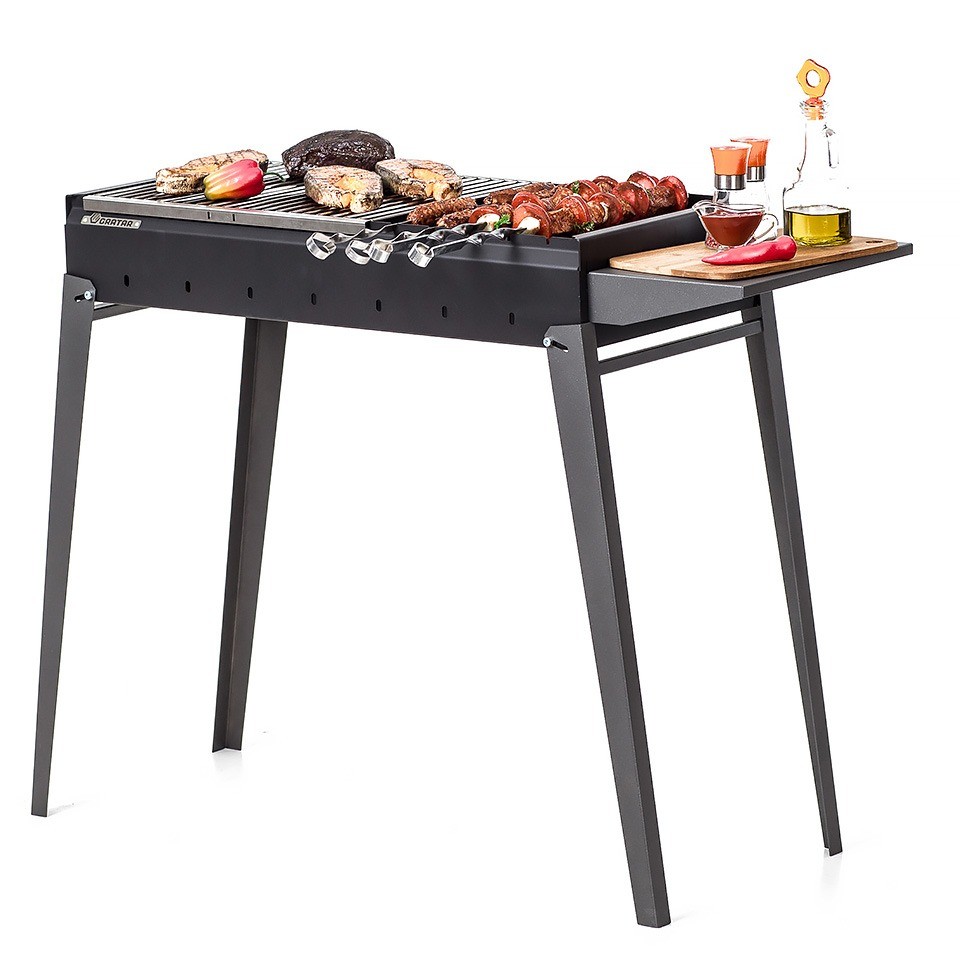 Мангал металлический на дровах для дачи и частного дома "Классика МКЛ 750"(складной)