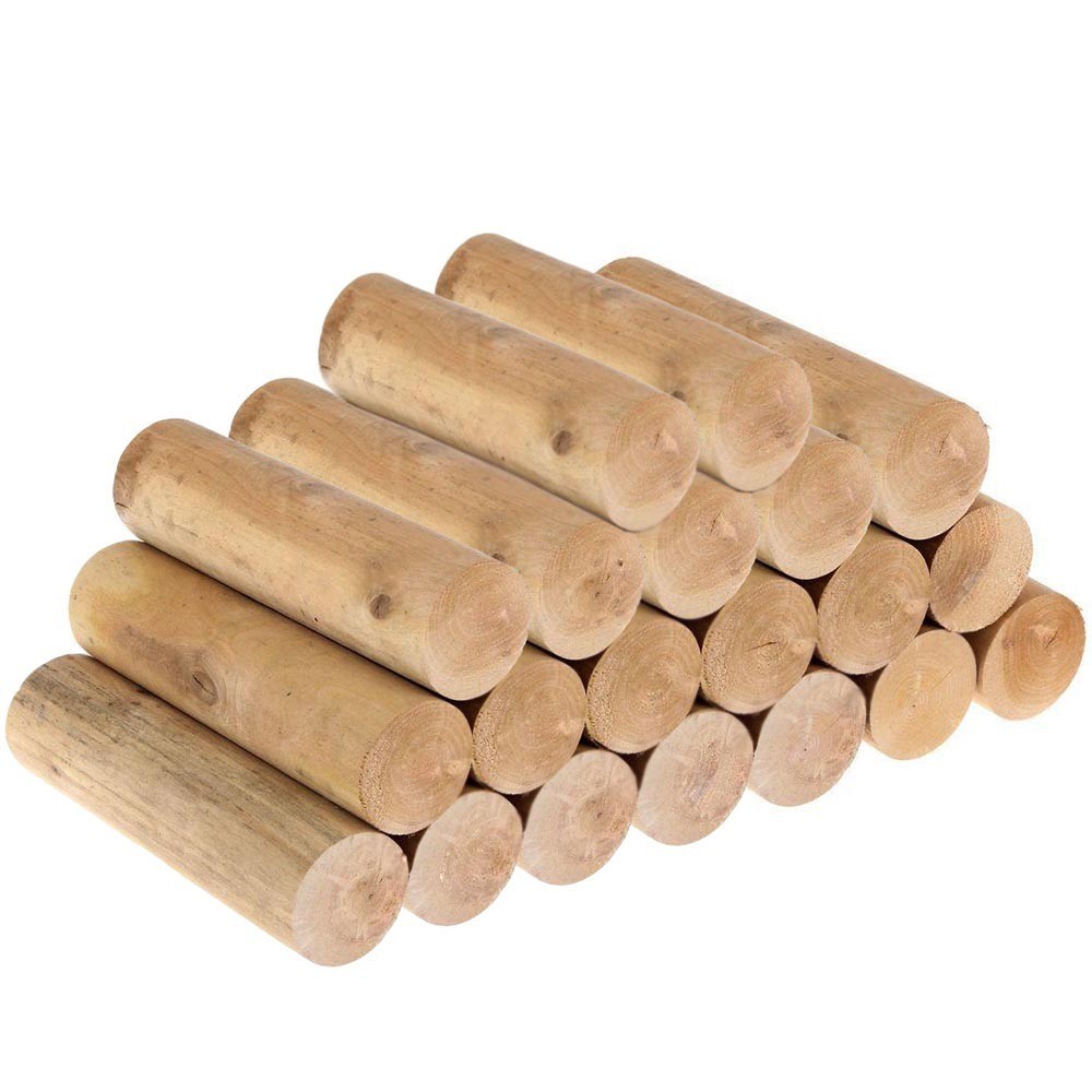 Дрова березовые круглые без коры (березовый карандаш) камерной сушки, 20 штук 