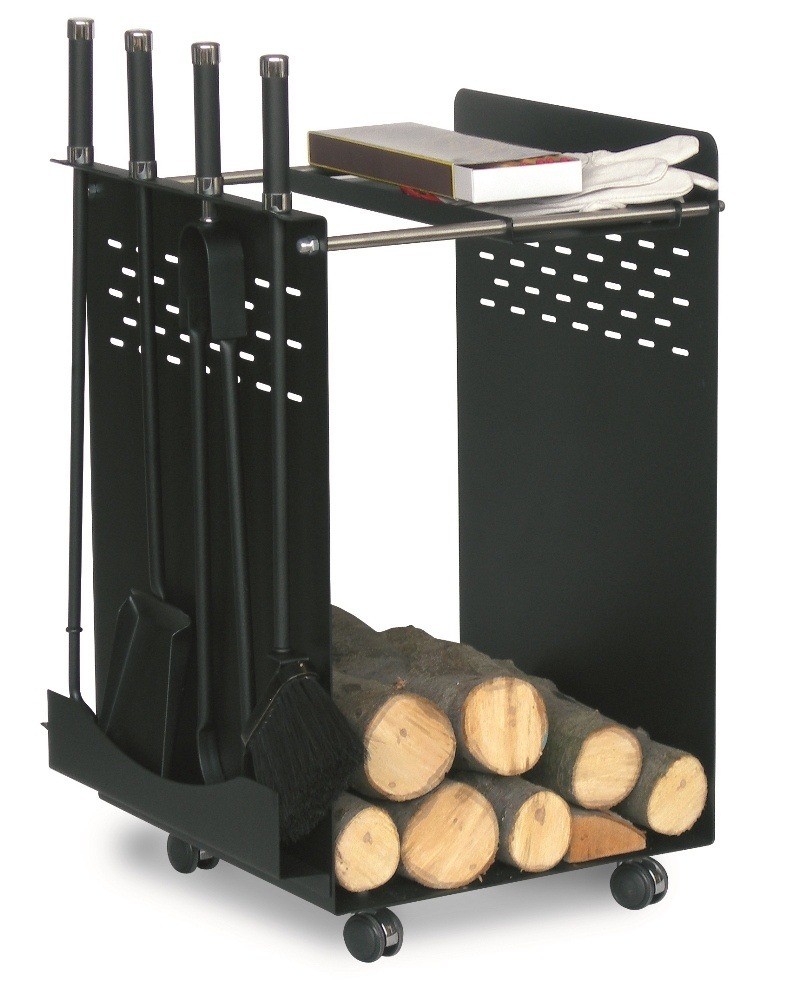 Дровница лофт с каминным набором из металла Comex 50.110, Италия