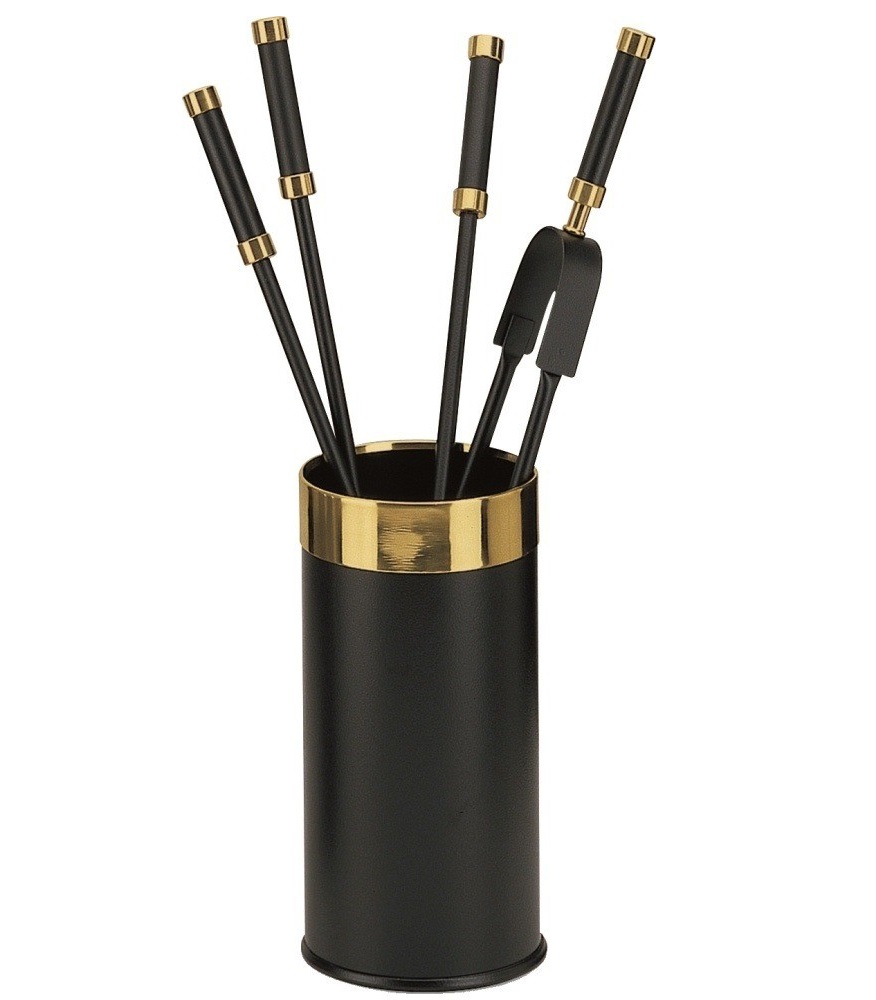 Каминный набор аксессуаров 4 предмета в ведре 10.508 (50.508), Италия