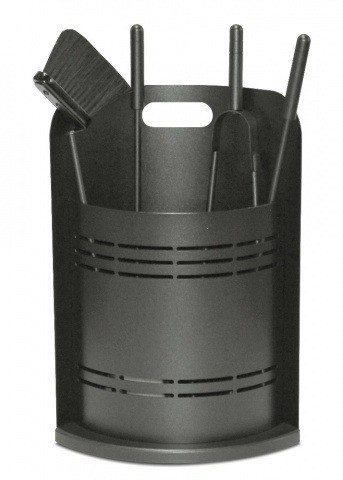 Каминный набор черный, 4 аксессуара для камина 50.531N, Италия