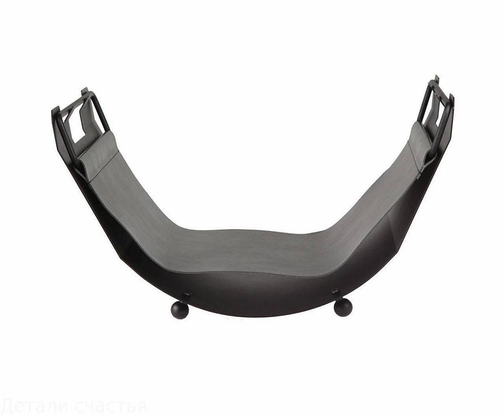 Дровница для камина из металла и кожи Comex 50.048N лофт, Италия