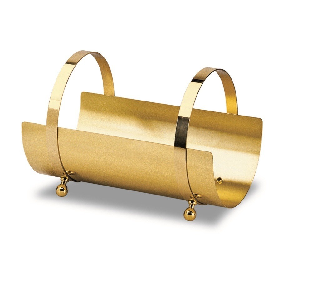 Дровница для камина из металла Comex 10.049, Италия (латунь)