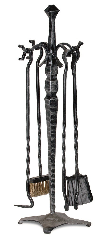 Набор для камина печи кованый из 4 предметов К219