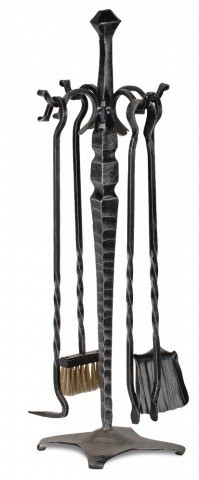 Набор для камина печи кованый из 4 предметов К219