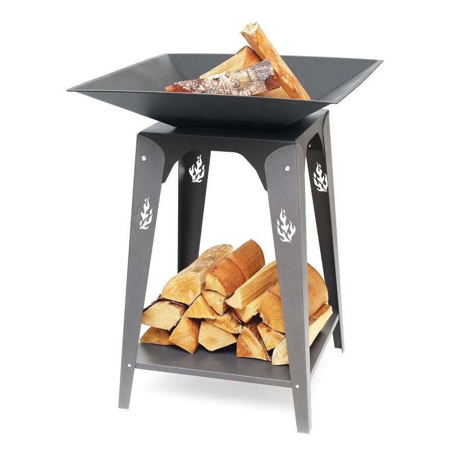 Уличный очаг для костра для дачи и частного дома (костровая чаша на ножках) "Олимп 1"