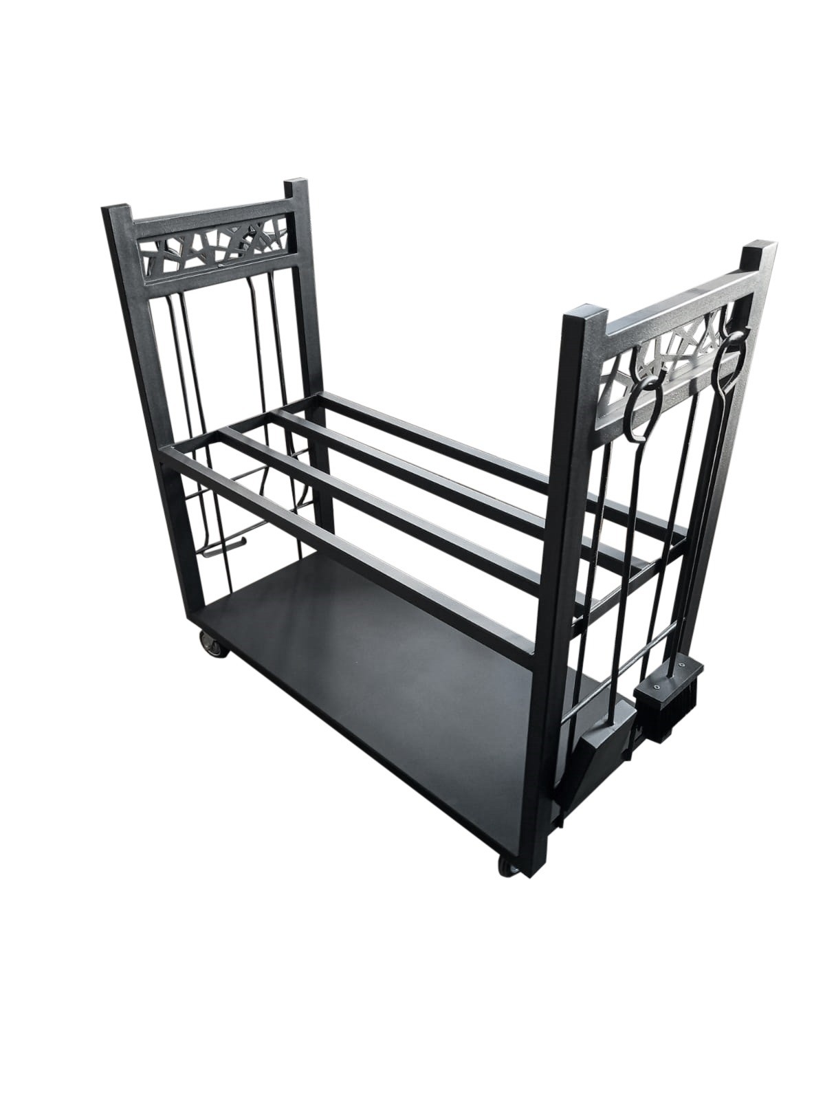 Дровница для дачи/бани из металла с колесами и набором по индивидуальным размерам лофт «SafaMaster 100-3»