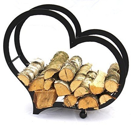 Дровница для камина/печи SafaMaster D900BK "Сердце"