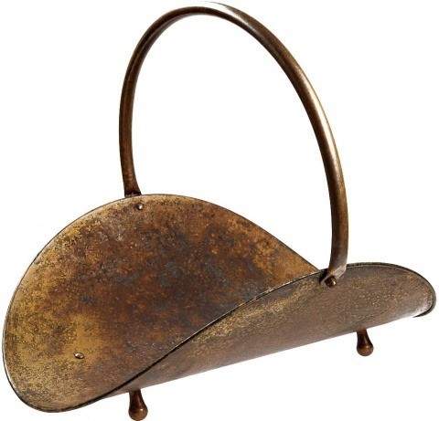 Дровница для камина/печи из латуни Stilars 131693, Италия 