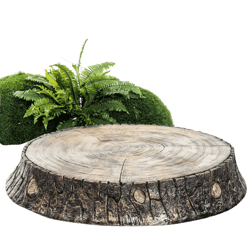 Декоративная крышка на люк, септик, канализационный колодец Спил дуба 009108