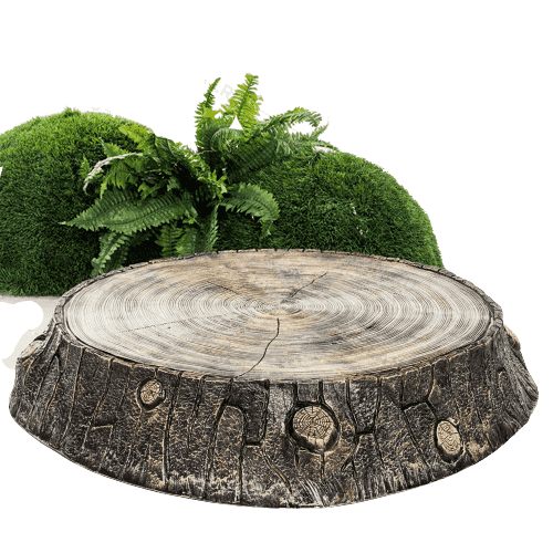 Декоративная крышка люка, септика малая Спил дуба 009102