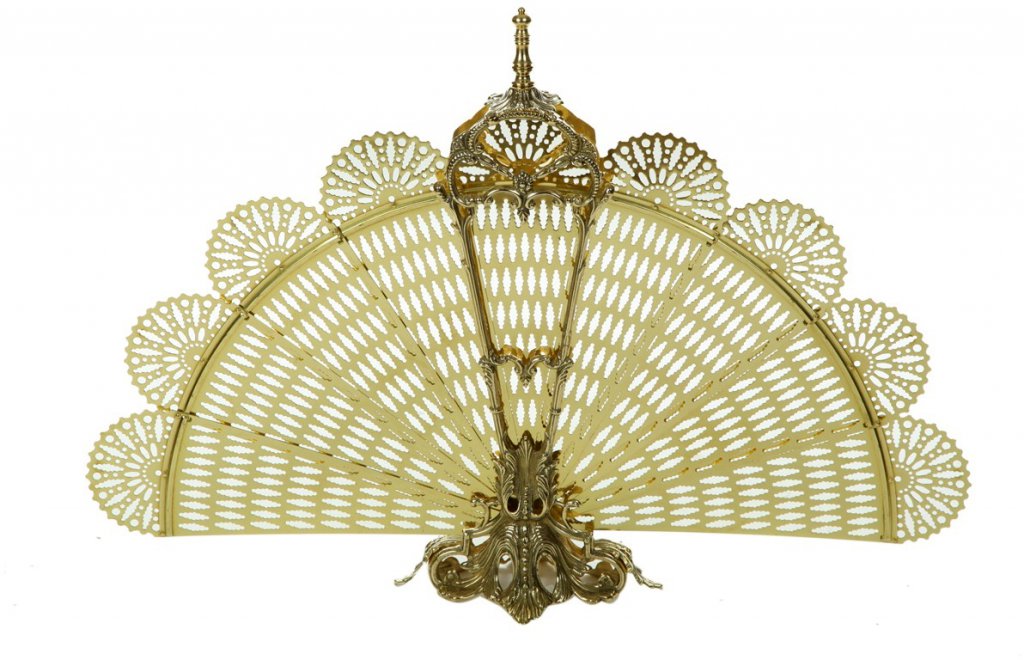 Экран для камина декоративный "Веер"  00625