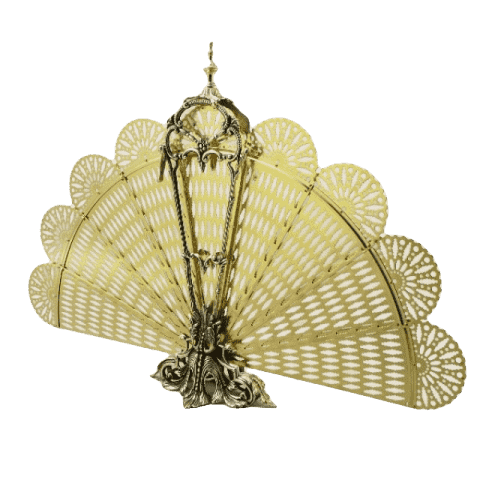 экран для камина веер