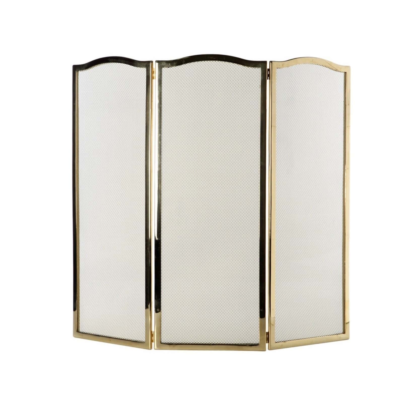 Экран декоративный для защиты от искр трехстворчатый 01306 Италия, латунь