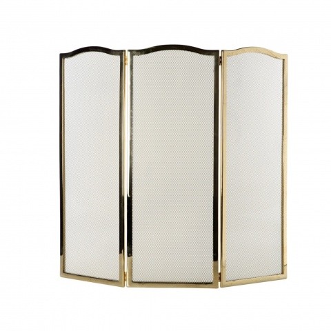 Экран декоративный для защиты от искр трехстворчатый 01306 Италия, латунь