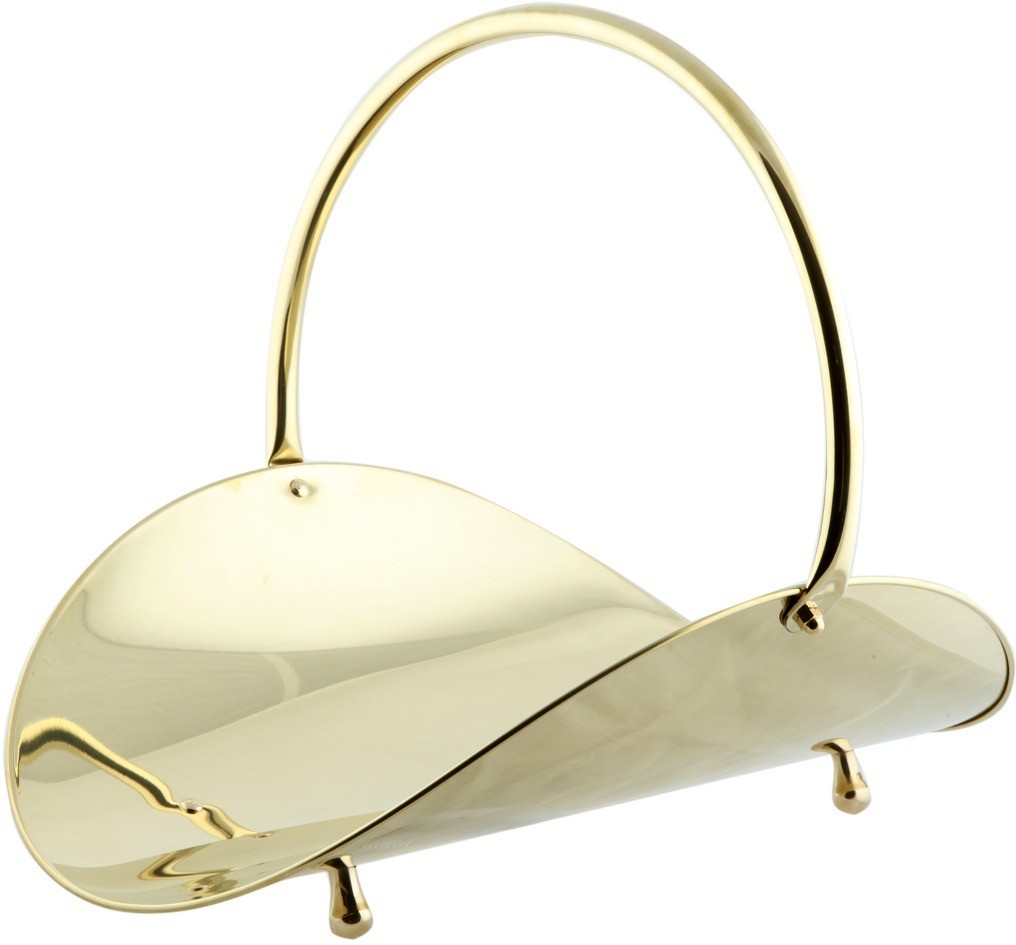 Дровница для камина/печи из латуни Stilars 01693, Италия