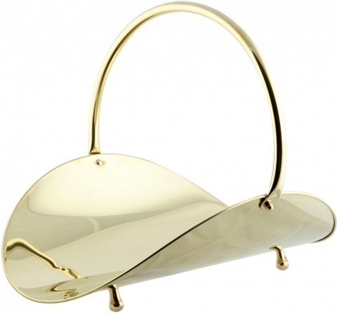 Дровница для камина/печи из латуни Stilars 01693, Италия