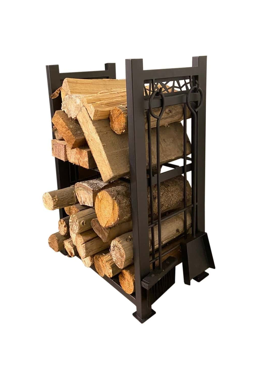 Набор для камина с дровницей из металла в стиле лофт SafaMaster FT100-1