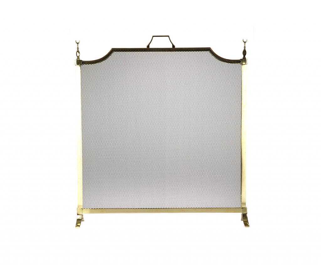 Защитный экран для камина стекло "Минарет" 1.032, Италия, латунь