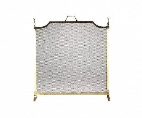 Защитный экран для камина стекло "Минарет" 1.032, Италия, латунь