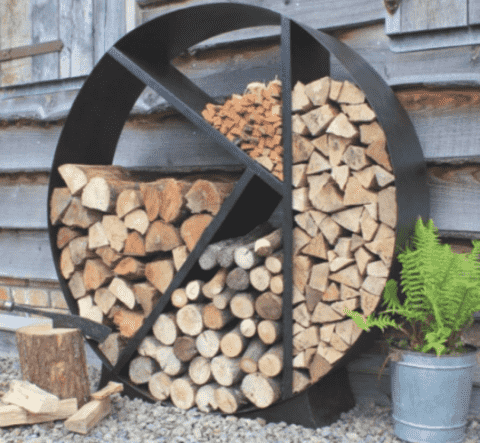 Дровница для дачи и дома уличная для дров из металла лофт «SafaMaster 64»